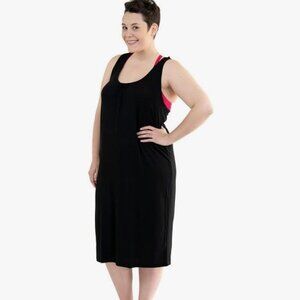 NEW Bamboobies Maternity Nightgown Clothing for Breastfeeding Sz. Med